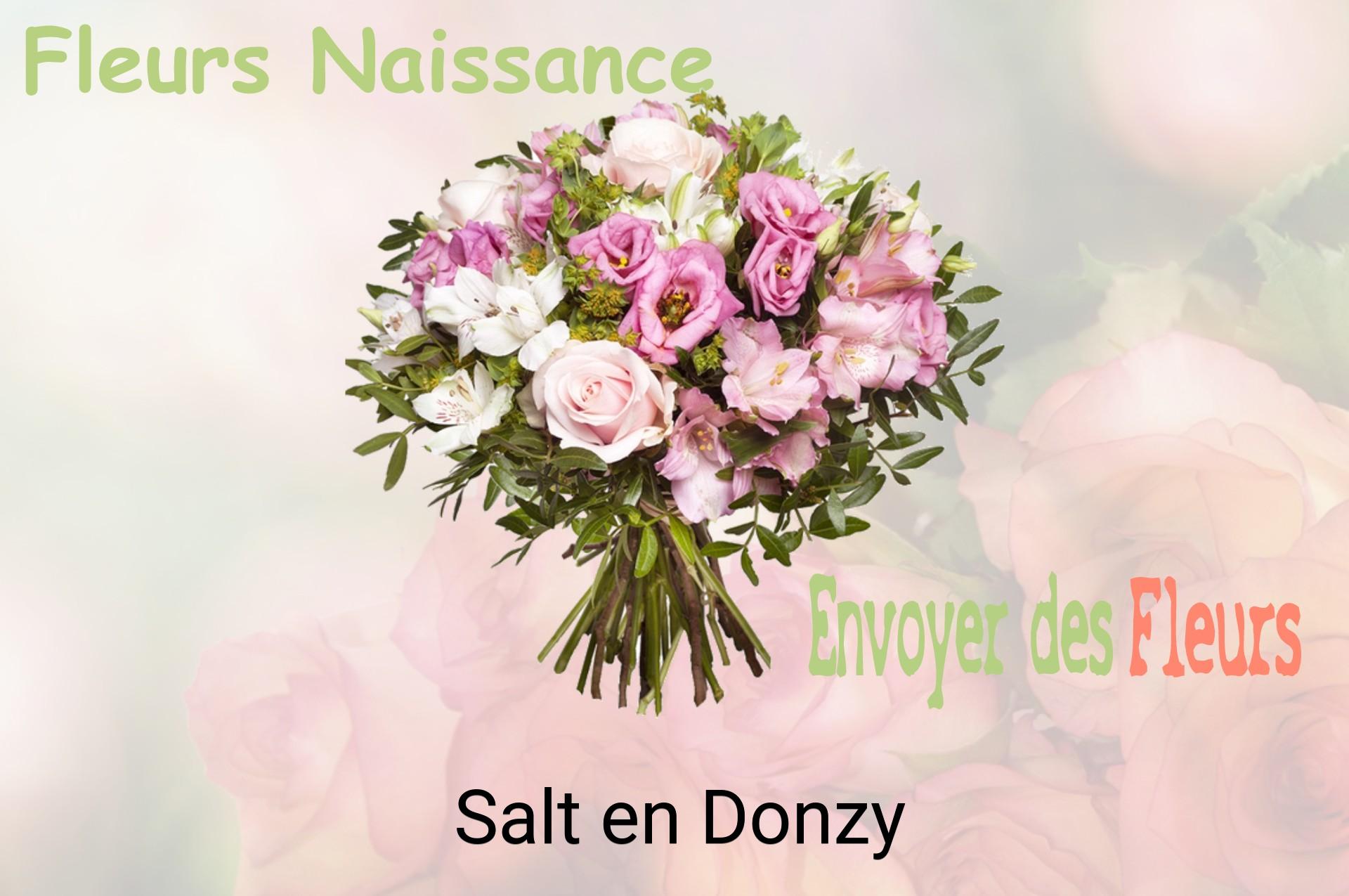 Bouquet de fleurs de naissance livré à Salt-en-Donzy
